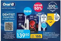 Clicks Oral-B Electric Toothbrush offer