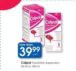 Clicks Calpol Paediatric Suspension offer