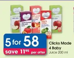 Clicks Clicks Made 4 Baby offer
