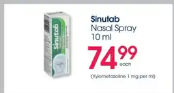 Clicks Sinutab Nasal Spray 10 ml offer
