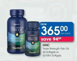 Clicks GNC Triple Strength Fish Oil offer
