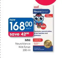 Clicks MNI NeuroVance Kids Syrup 200 ml offer