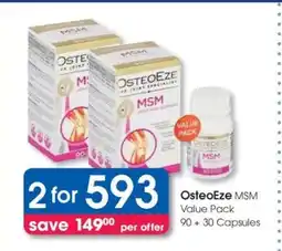 Clicks OsteoEze MSM Value Pack offer