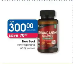 Clicks New Leaf Ashwagandha 60 Gummies offer