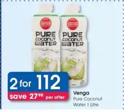 Clicks Venga Pure Coconut Water 1 Litre offer