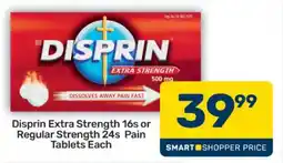 Pick n Pay Disprin Extra Strength 16s or Regular Strength 24s Pain Tablets Each offer