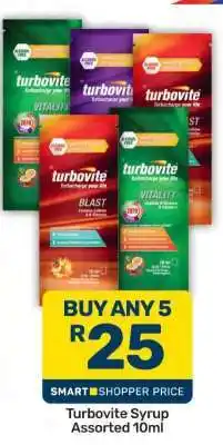 Pick n Pay Turbovite Syrup Assorted 10ml offer