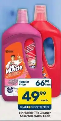 Pick n Pay Mr Muscle Tile Cleaner Assorted-750ml Each offer