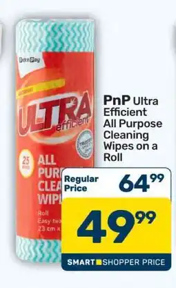 Pick n Pay PnP Ultra Efficient All Purpose Cleaning Wipes On-A-Roll offer