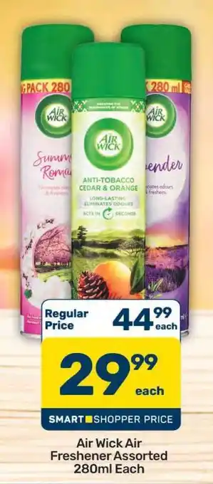 Pick n Pay Air Wick Air Freshener Assorted 280ml Each offer