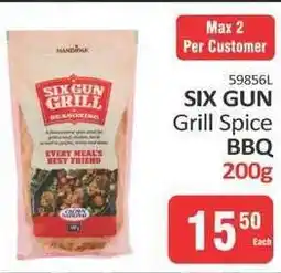 KitKat Cash and Carry SIX GUN Grill Spice BBQ 200g offer