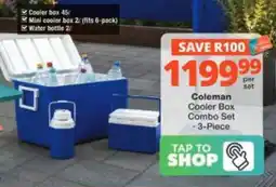 Checkers Hyper Coleman Cooler Box Combo Set offer