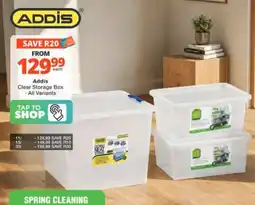 Checkers Hyper Addis Clear Storage Box offer