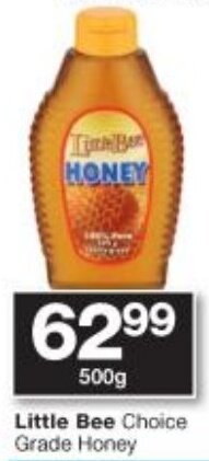 Checkers Little Bee Choice Grade Honey 500g offer