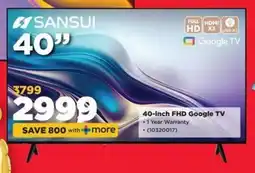 HiFi Corp SANSUI 40" offer