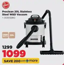 HiFi Corp Proclean 20L Stainless Steel W&D Vacuum offer