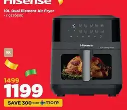 HiFi Corp Hisense 10L Dual Element Air Fryer offer