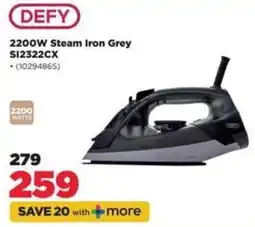 HiFi Corp DEFY 2200W Steam Iron Grey offer