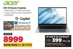 HiFi Corp Acer E10 15 Ryzen 5 laptop offer