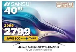 HiFi Corp SANSUI 40-inch Full HD LED TV SLED40FHD offer