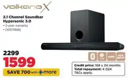 HiFi Corp Volkano X 2.1 Channel Soundbar Hypersonic 3.0 offer
