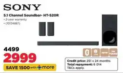 HiFi Corp SONY 5.1 Channel Soundbar- HT-S20R offer