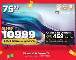 HiFi Corp 75-inch UHD Google TV offer