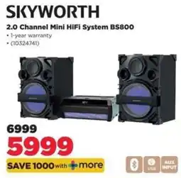 HiFi Corp SKYWORTH 2.0 Channel Mini HiFi System BS800 offer