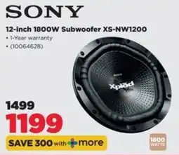 HiFi Corp SONY 12-inch 1800W Subwoofer XS-NW1200 offer