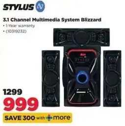 HiFi Corp STYLUS 3.1 Channel Multimedia System Blizzard offer