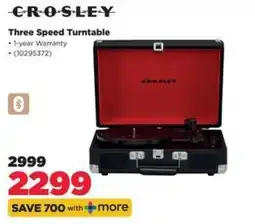 HiFi Corp CROSLEY Three Speed Turntable offer