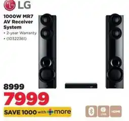 HiFi Corp LG 1000W MR7 AV Receiver System offer