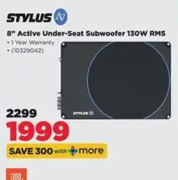 HiFi Corp STYLUS 8" Active Under-Seat Subwoofer 130W RMS offer