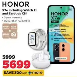 HiFi Corp HONOR X7e including Watch 2i and Earbuds X8i offer