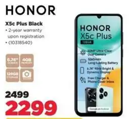 HiFi Corp HONOR X5c Plus Black offer