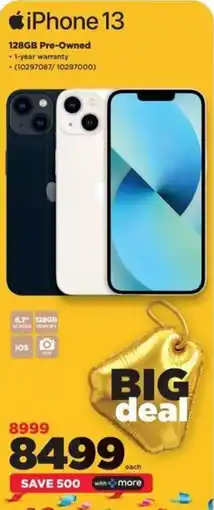 HiFi Corp iPhone 13 128GB Pre-Owned offer