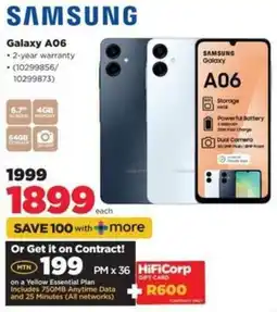 HiFi Corp Samsung Galaxy A06 offer