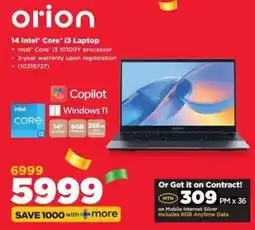 HiFi Corp Orion 14 Intel Core i3 Laptop offer