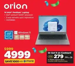 HiFi Corp Orion 14 Intel Pentium Laptop offer