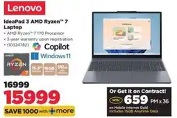 HiFi Corp Lenovo IdeaPad 3 AMD Ryzen 7 Laptop offer