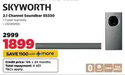 HiFi Corp SKYWORTH 2.1 Channel Soundbar SS330 offer