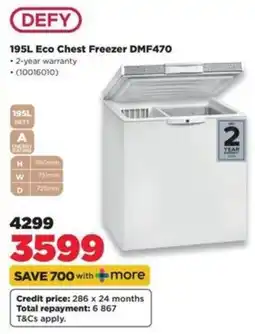 HiFi Corp DEFY 195L Eco Chest Freezer DMF470 offer