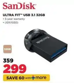 HiFi Corp SanDisk ULTRA FIT USB 3.1 32GB offer