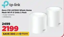 HiFi Corp tp-link Deco X10 AX1500 Whole Home Mesh Wi-Fi 6 offer
