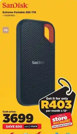HiFi Corp SanDisk Extreme Portable SSD 1TB offer