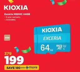 HiFi Corp KIOXIA Exceria MSDHC 64GB offer