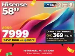 HiFi Corp Hisense 58" offer