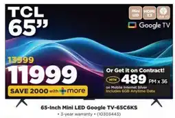 HiFi Corp 65-Inch Mini LED Google TV-65C6KS offer