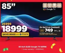 HiFi Corp 85-Inch QLED Google TV-85P8K offer