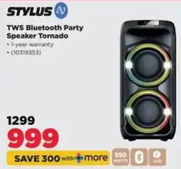 HiFi Corp STYLUS TWS Bluetooth Party Speaker Tornado offer